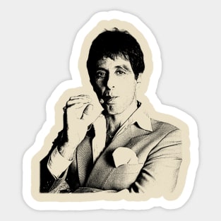 Tony Montana With Cigarettes Sticker